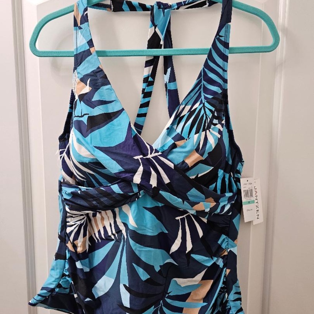 WOMEN"S JANTZEN 2 PIECE TANKINI SWIMMING SUIT